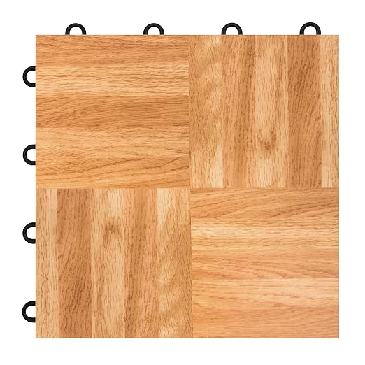 IncStores Oak 12" x 12" Practice Dance Tiles (9-12"x12" Tiles)