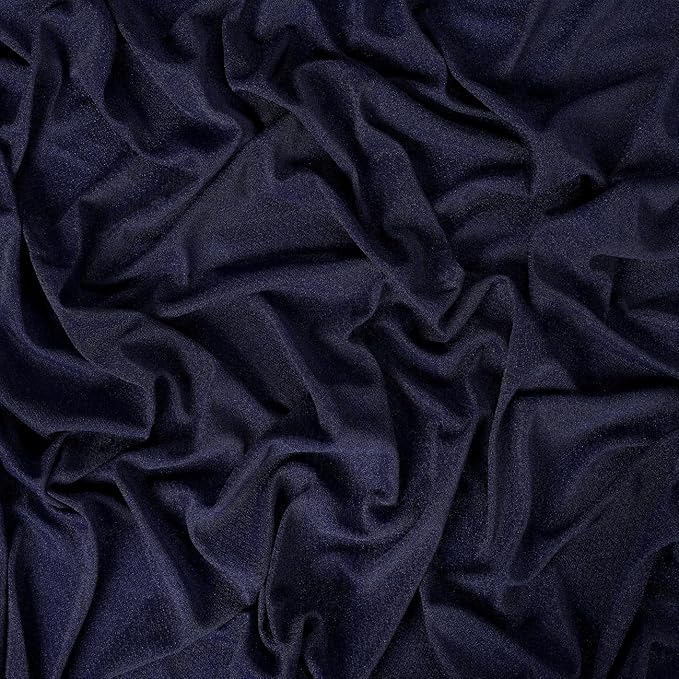 VDS Pack of 1 Panel (30 Inch X 20 Feet) Wedding Arch Draping Fabric Sheer Chiffon Fabric Drapery for Wedding Ceremony Reception Swag Backdrop Canopy Chuppah ARBO Altars Decoration (Navy Blue)