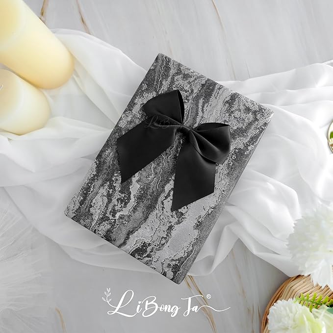 5'' Black Bow Party Decorations Satin Bows, Twist Tie Bows for Treat Bags, Cake Pops, Pre-Tied Bow Premade Ribbon Bows for Crafts, Holiday Bows for Gift Wrapping, Wedding Decor-24 Counts