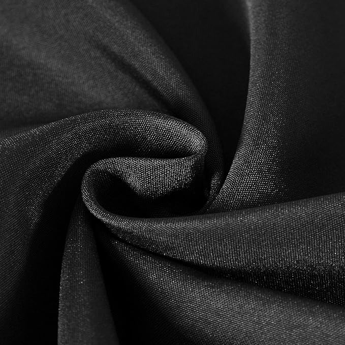 Cupuamon Square Tablecloth 90x90 inch Washable Polyester Fabric Table Cloth for Wedding Party Dining Banquet Decoration（90x90,Black）