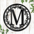 Custom Metal Signs Metal Name Sign Metal Wall Art Split Letter Monogram Wall Decor Metal Wall Art Last Name Sign Family Name Sign Personalized Wedding Gift Fire Pit Sign Outdoor Decor Cabin Sign
