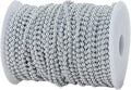 4mm Crafts Faux Pearl Beads Garland Pearl Bead Roll Strand of Pearls to Decorate Floral Centerpieces Wedding Party Favor Christmas Tree(131 Feet Silver)