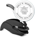 MaxMark Notary Seal Round Embosser for Iowa State - Includes Gold Burst Seal Labels (50 Count)