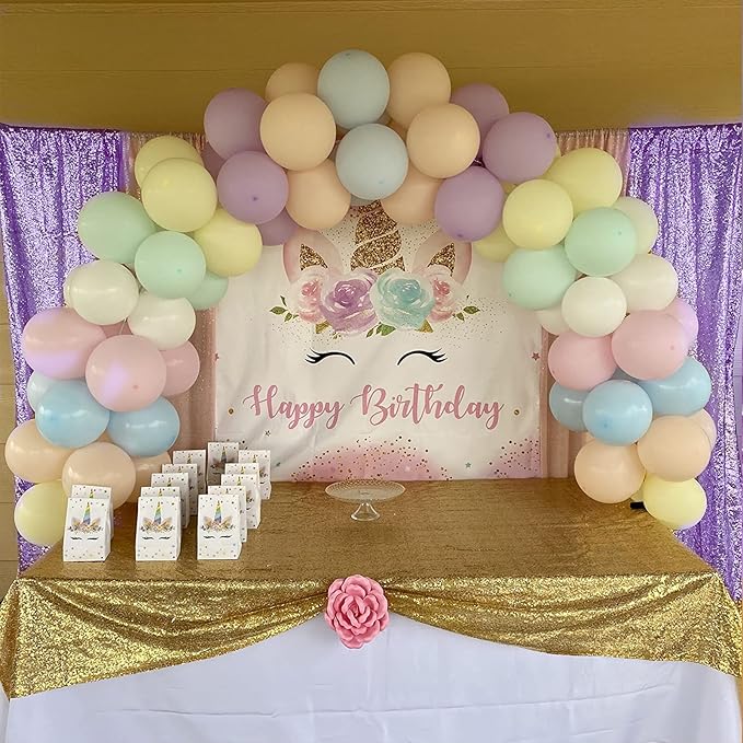 4FTx8FT Lavender Sequin Curtains 2 Panels Sparkly Background Drapes for Party Birthday Wedding Sparkly Background Decor