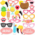 KatchOn, Luau Photo Booth Props - Pack of 21 | Tropical Photo Booth Props, Luau Party Decorations | Beach Party Decoration | Hawaiian Prop, Hawaiian Themed Party Decoration Flamingo Party Decorations