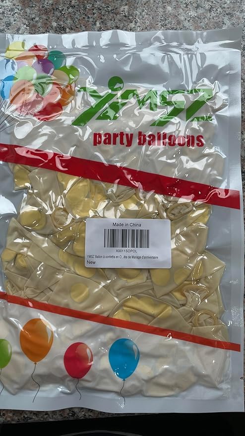 50pcs Gold Confetti Latex Balloons, 12 inch Gold Balloons with Golden Paper Dots for Graduation Wedding Birthday Baby Shower Party Decorations