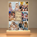 Custom Picture Frames with Photo, Personalized Collage Picture Frame with Night Light, Custom Photo Frame, Customized Best Friend Photo Gifts, Personalized Birthday Gifts for Women Friends Her Him