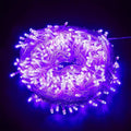 Purple String Lights, 33ft 100 LED 8 Modes Clear Wire Plug in Christmas Easter Tree Decorative Light for Wedding Birthday Party Window Bedroom Hanging Decorations