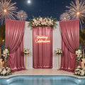 20x10ft Thick Rose Gold Glitter Backdrop Curtain Panels for Parties, Wrinkle Free Sequin Sparking Photo Backdrop Drapes, 4 Panels 5x10ft Shimmer Back Drop Cloth for Wedding Birthday Photography