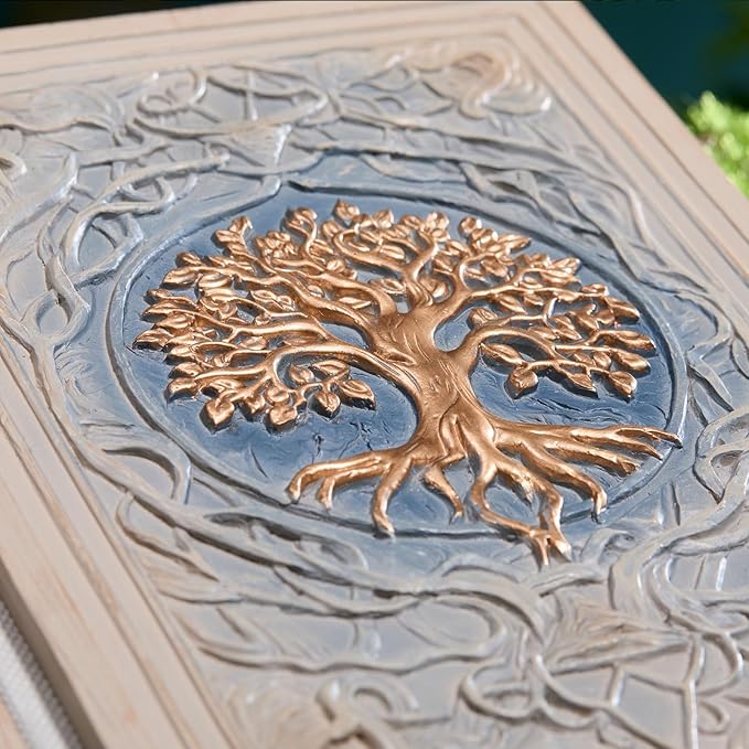 3D Embossed Tree of Life Notebook - Celtic Style Journal with Retro Mythology Design, Hardcover Blank Pages sketchbook (100 sheets/200 pages). Perfect for Writing & Drawing, Desktop Decoration, office supplies,school supplies,Collectible Item. Ideal as...