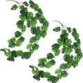 FiveSeasonStuff Monstera Plant Garlands, Artificial Leaf Bendable Vines (2 pcs, 5.2 feet)
