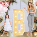 4ft Marquee for Letters B, Neon Sign, Plastic, 4 Feet Tall, Modern, Celebratory