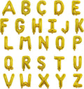 16 Inch Foil Mylar Balloons 26pcs Letters Balloons A-Z (Gold)