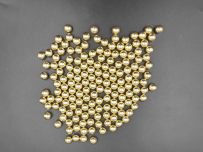 Gold Pearl Sugar Sprinkles 4.23 oz, 10mm Candy Pearls Ideal for Baking, Cake and Cupcake Toppers, Cookie Decoration, Ice Cream Topping, Wedding Shower Valentines Halloween Christmas