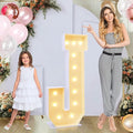 4ft Marquee for Letters J, Large Light up Letters, Multifunctional Large Marquee for Letters 4 Feet Tall for Party Decorations, Letter Balloons, Wedding Decor, Proposal Decorations (Letters J)