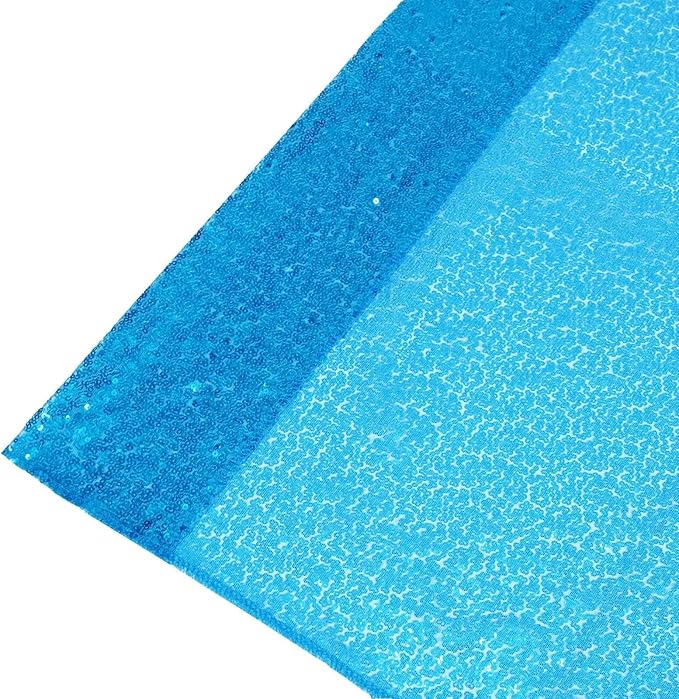 Eternal Beauty 4 PCS Sequin Backdrop Curtain, Sequin Wedding Backdrop for Christmas Party, Birthday (Turquosie 2FTx8FT)