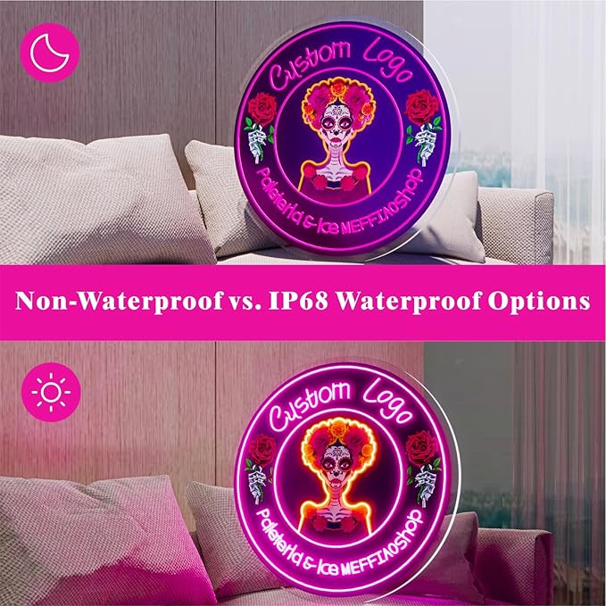 Custom Neon Sign, Personalized LoGo Neon Sign Customizable for Business, UV Bar Salon Beauty Studio Light Up Sign, LED Neon Name Sign Suitable for Wall Decoration