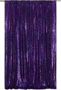 Poise3EHome 4x8ft Purple Sequin Backdrop, Upgrade Shimmer Backdrop for Wedding Christmas Party Photo Booths Event Decorations