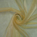VDS Champagne Organza Fabric, 75 Yards Continuous, 45” Wide, Wedding Party Decoration Iridescent Crystal Sheer Shiny Organza Tulle Bridal Dress DIY Crafts Costume Sewing Backdrop Arch Cloth