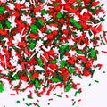Edible Christmas Sprinkles for Cookies, Red and Green Sprinkle, Christmas Jimmies Sprinkles, Tree Candy Sprinkle for Cupcakes, Cake, Macaron, Cookies, and Cakecicles(120g/4.23oz)