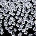 YATOJUZI 500pcs Fake Ice Cubes Christmas Vase Fillers Clear Acrylic Crushed Rocks Plastic Diamonds Gems for DIY Accessories Party Wedding Centerpiece Table Scatter Prop Display 0.5" (Only Clear)