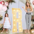 4ft Marquee for Letters R, Large Light up Letters 4ft, Multifunctional Large Marquee for Letters 4 Feet Tall for Party Decorations, Letter Balloons, Wedding Decor, Proposal Decorations (Letters R)