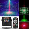 Mini Laser Light Patterns Projector, Party Lights Dj Disco Lights, Sound Activated with Remote Control for Car Parties Decorations, Gift for Adult (3.2 * 3 * 2.3 inchs)