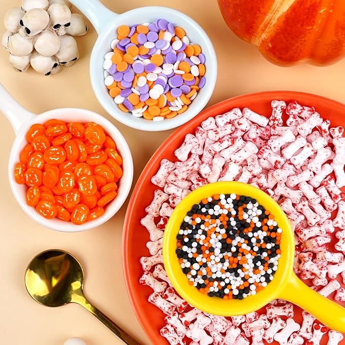Dazzjoy Halloween Sprinkles, 150g/5.29oz, Edible Halloween Sprinkles for Cake Decorating, Edible Cake Decoration & Cupcake Topper