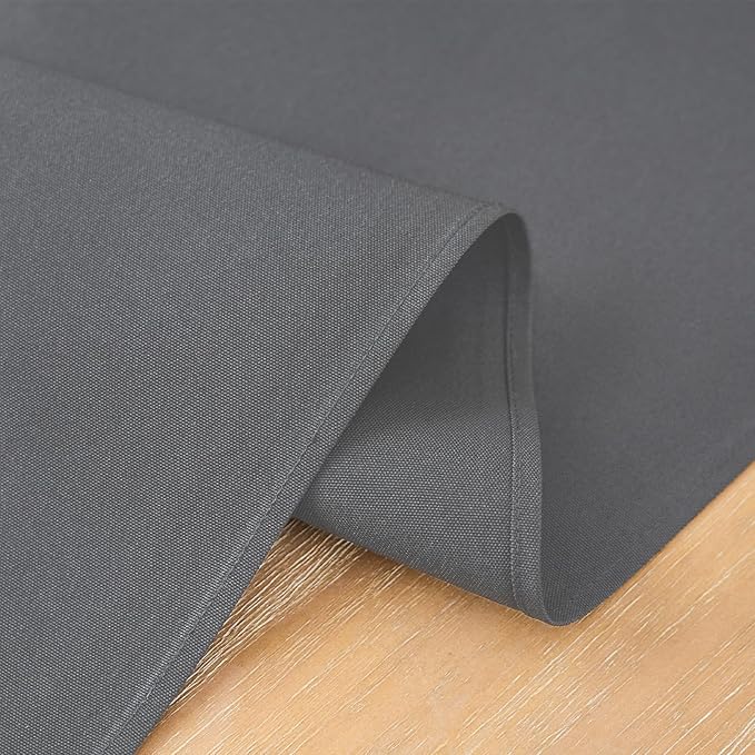 2 Pack Grey Long Table Runner 12 x 108 Inch Solid Color Farmhouse Runners Coffee Table Dresser for Daily Party Home Decoration