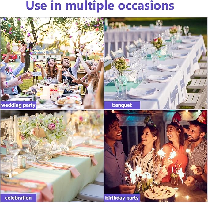 CHENGU 150 Pieces Spandex Stretch Chair Sashes Bows Elastic Chair Cover Bands Ties with Buckle Slider for Wedding Party Reception Events Universal Ceremony Banquet Decorations (Light Purple)