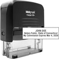 Notary Stamp for State of Connecticut- Self Inking Stamp