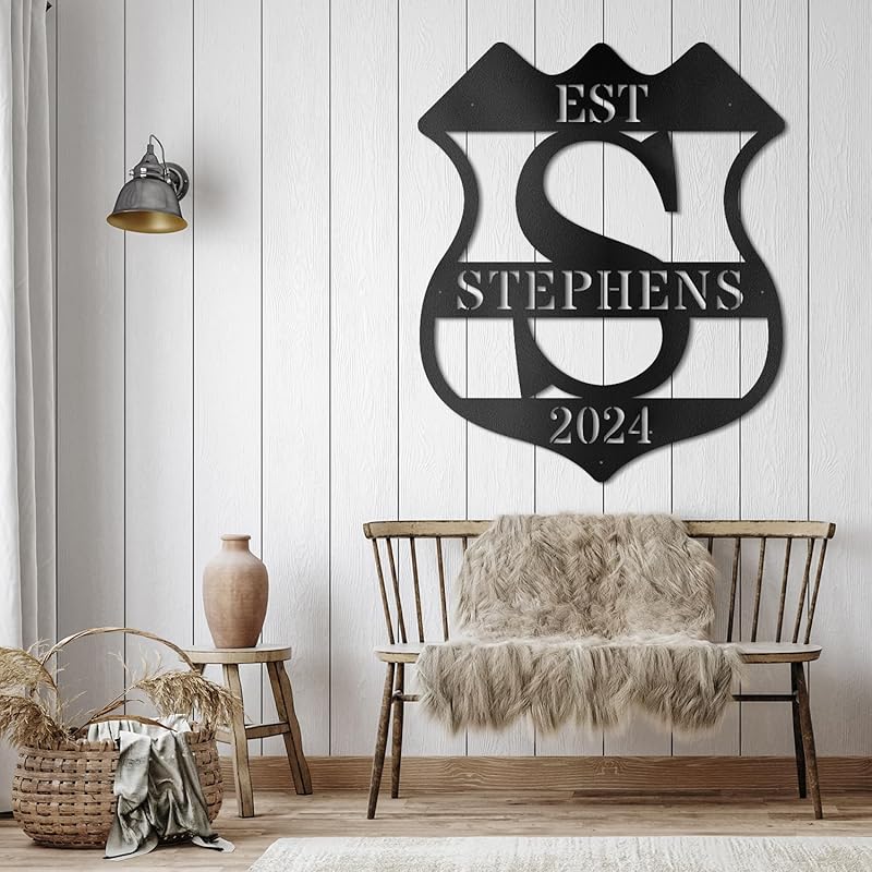 Custom Metal Signs Metal Name Sign Metal Wall Art Split Letter Monogram Wall Decor Metal Wall Art Last Name Sign Family Name Sign Personalized Wedding Gift Fire Pit Sign Outdoor Decor Cabin Sign