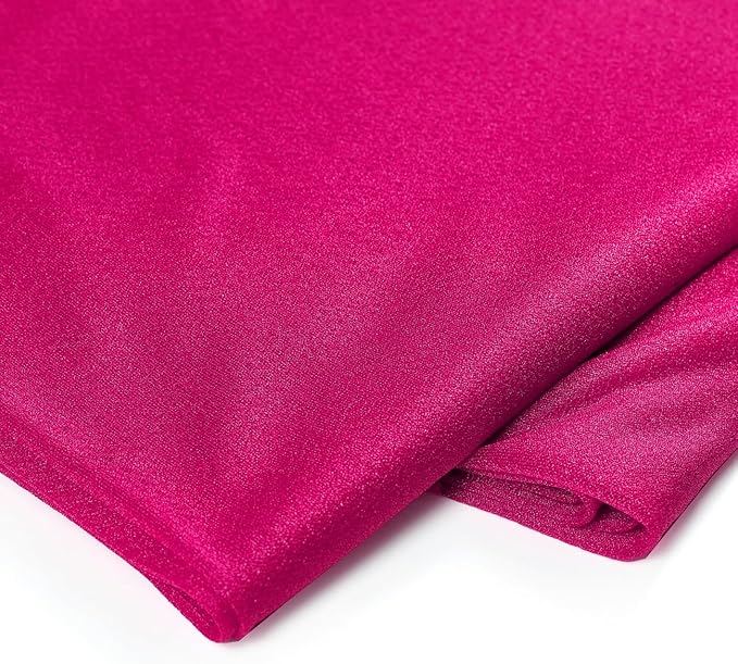 VDS Pack of 1 Panel (30 Inch X 20 Feet) Wedding Arch Draping Fabric Sheer Chiffon Fabric Drapery for Wedding Ceremony Reception Swag Backdrop Canopy Chuppah ARBO Altars Decoration (Hot Pink)
