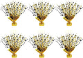 6 Pack Star Table Centerpieces for Party, Birthday Table Decorations for Kids Adults, Party Centerpieces for Tables for Wedding Baby Shower Graduation Holiday Event (Black Gold)