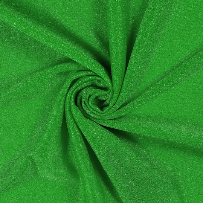 VDS Pack of 2 Panel (30 Inch X 30 Feet) Wedding Arch Draping Fabric Sheer Chiffon Fabric Drapery for Wedding Ceremony Reception Swag Backdrop Canopy Chuppah ARBO Altars Decoration (Green)