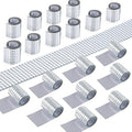 PP OPOUNT 9440 PCS Self Adhesive Mirror Mosaics Sheets, 5 x 5 mm Silver Mirrors Mosaic Square Glass for Craft,Home Decorations