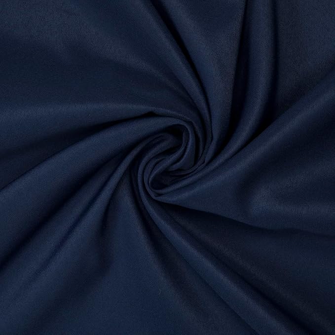 Gee Di Moda Square Tablecloth - 52 x 52 Inch Navy Blue Table Cloth for Small Square or Round Tables - Heavy Duty Washable Fabric - for Buffet Table, Holiday Party, Dinner, Wedding & Baby Shower