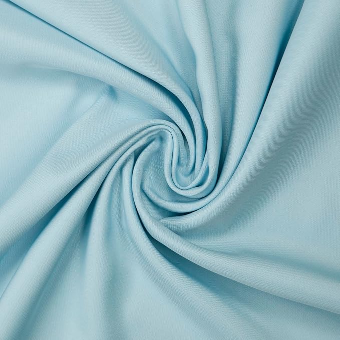 Gee Di Moda Square Tablecloth - 70 x 70 Inch Baby Blue Table Cloth for Medium Square or Round Tables - Heavy Duty Washable Fabric - for Buffet Table, Holiday Party, Dinner, Wedding & Baby Shower