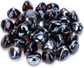 Stanbroil 10-Pound Fire Glass Diamonds - 1/2 inch Luster Fire Glass for Fireplace Fire Pit and Landscaping, Amber Luster