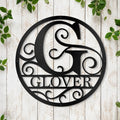 Custom Metal Signs Metal Name Sign Metal Wall Art Split Letter Monogram Wall Decor Metal Wall Art Last Name Sign Family Name Sign Personalized Wedding Gift Fire Pit Sign Outdoor Decor Cabin Sign