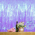 JYFLZQ Lavender Payette Sequin Backdrop Curtains 8ft x 8ft Glitter Shimmer Purple Sequin Background Photo Booth Backdrops for Girls Birthday Parties