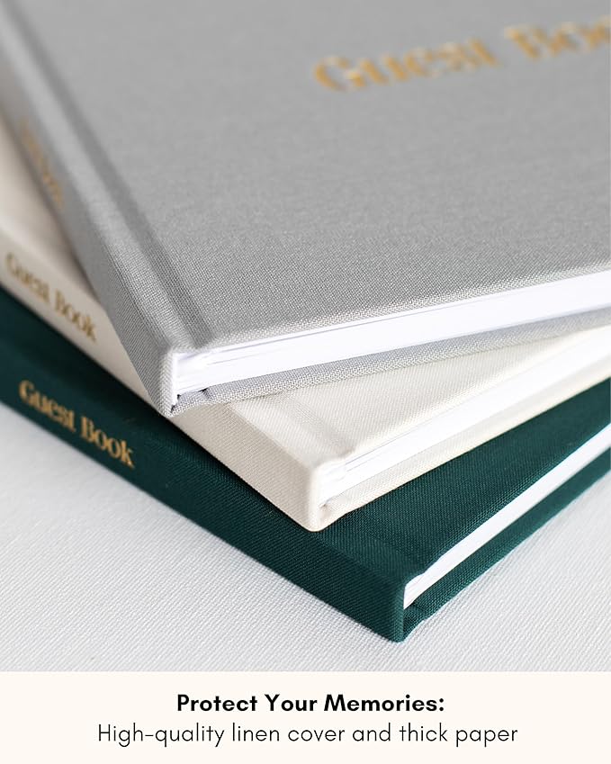 Lamare 2025 Graduation Guest Book – Elegant Guest Book for Party, Graduation, Baby Shower Guest Book & Polaroid Guest Book for Wedding