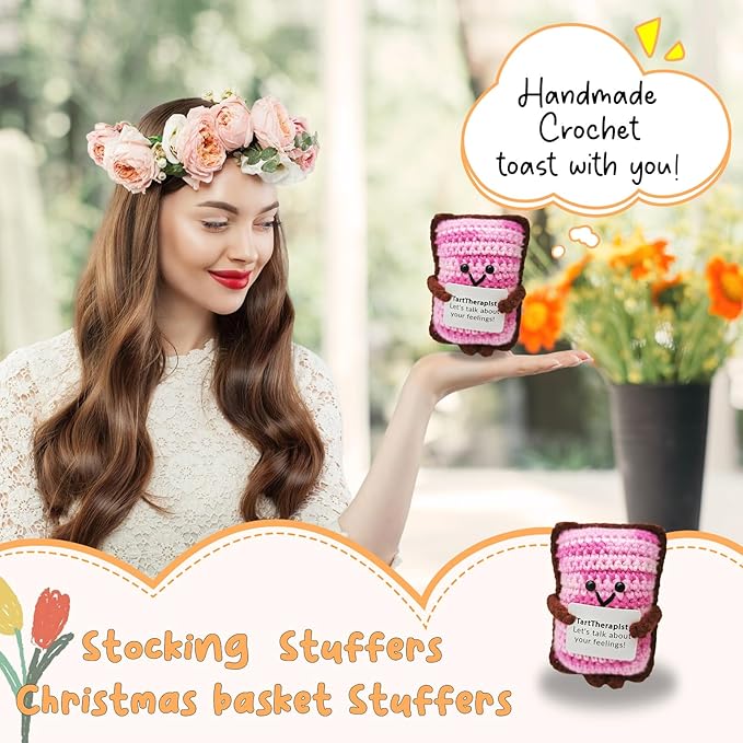 Funny Handmade Toast Gift-Unique Cute Presents for Women & Men,Emotional Cheer Support,Birthday Gifts for Her/Him,Friends,Coworkers,Family
