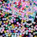 220Pcs Colors Random 10mm Crystal Glass Beads for Jewelry Making Beads for Bracelets Necklace Pendants Making Supplies(Mixed Colors)