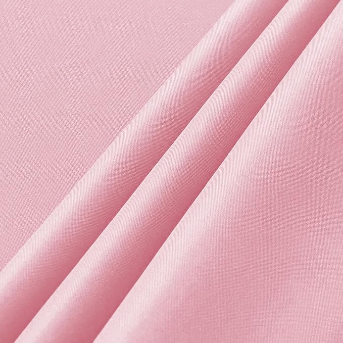 sancua 2 Pack Pink Tablecloth 60 x 102 Inch, Rectangle Table Cloth for 6 Feet Tables - Stain and Wrinkle Resistant Washable Polyester Table Cover for Dining Tables, Christmas Buffet Parties