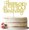 1 PCS Happy 85th Birthday Cake Topper Gold Glitter Cheers to 85 Years Birthday Cake Pick 85 Fabulous Cake Decoration for Happy 85th Birthday Theme Party Decorations Supplies