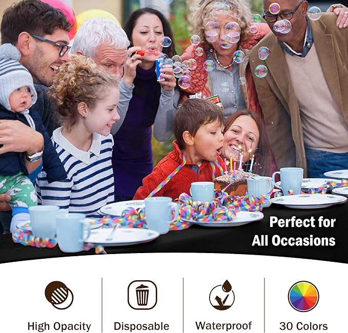 Premium Black table cover 54" x 108" (Pack of 12)