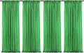 Green Sequin Backdrop Curtains 4 Panels 2FTx8FT Glitter Green Photo Backdrop Party Wedding Baby Shower Curtain Sparkle Photography Background