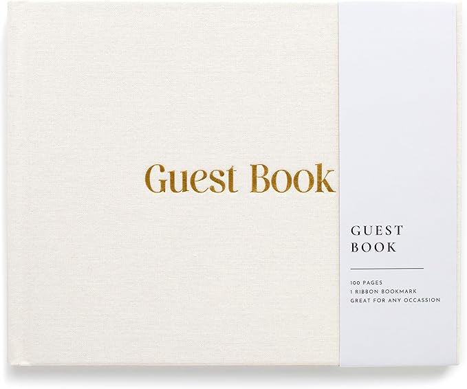 Lamare Wedding Guest Book – Elegant Guest Book for Party, Baby Shower Guest Book & Polaroid Guest Book for Wedding