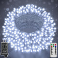 196FT 600LED Christmas Lights Outdoor Waterproof, White String Light with Remote, 8 Modes Christmas Tree Lights Plug in Twinkle Fairy Light for Classroom Holiday Xmas Party Decor